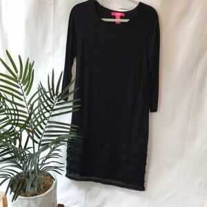 NWT 3/4 Sleeve Raglan Scoop Neck Dress Lace bottom